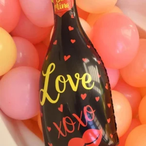 SİYAH ŞİŞE FOLYO BALON