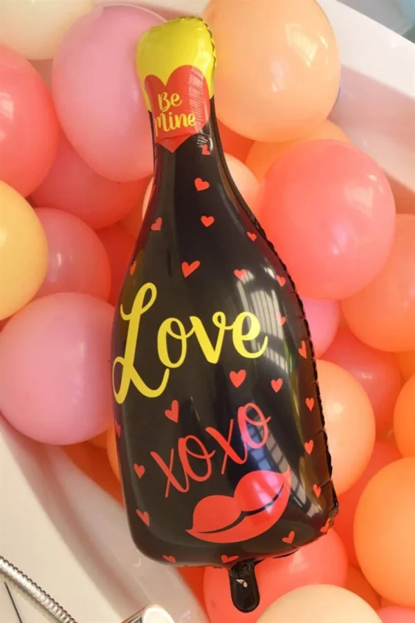 SİYAH ŞİŞE FOLYO BALON